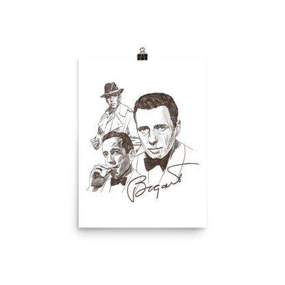 Bogart Sketch Poster