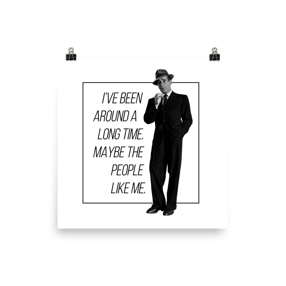 Bogart Quote Poster